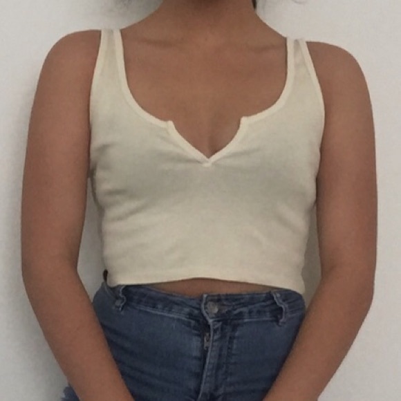 Brandy Melville light yellow top - Picture 2 of 3